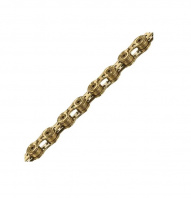 Цепь Taya  NOVE-91 Ti-Gold, 9 ск. 116зв, Цвет: золотой