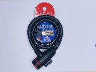 Замок тросовый с ключом Cable Lock 8204-Q, 10х1100, серый