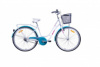 Велосипед 26" АИСТ AVENUE (1-ск.) + корзина БЕЛЫЙ/РОЗОВЫЙ (рама 17)
